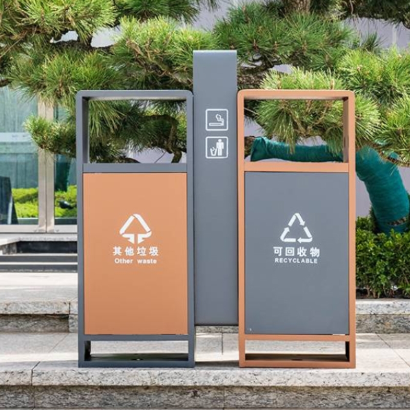 镀锌板垃圾桶22-7-22-2