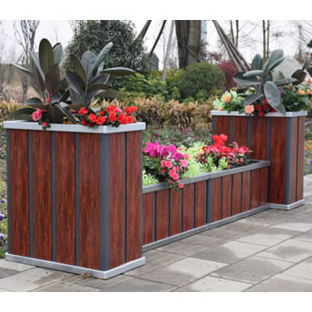 木纹铝合金花箱竖版LHX004