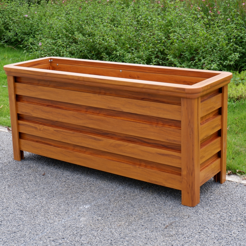 黄木纹铝合金花箱横版LHX012